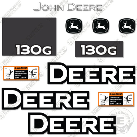 Fits John Deere 130G Decal Kit Excavator