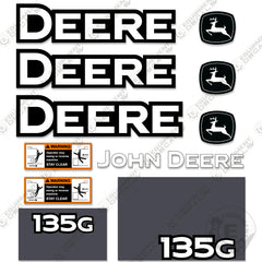 Fits John Deere 135G Decal Kit Excavator