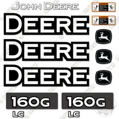 Fits John Deere 160G Decal Kit Excavator