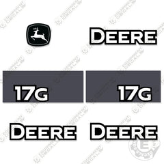 Fits Deere 17G Mini Excavator Decal Kit