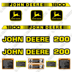 Fits John Deere 1800 Decal Kit Utility Vehicle