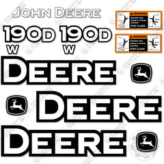 Fits John Deere 190DW Decal Kit Excavator