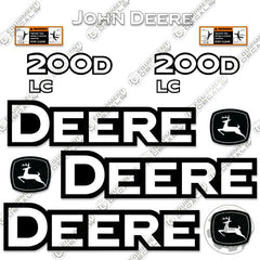 John+Deere+Logo+Decal+JD5707+Black+%26+Yellow+Construction for