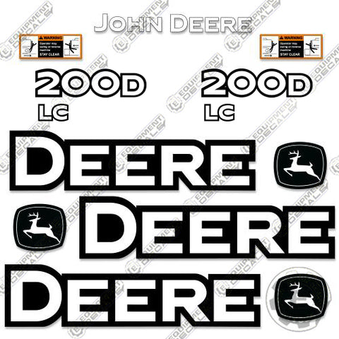 Fits John Deere 200D LC Excavator Decal Kit