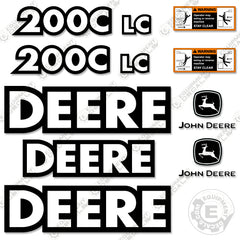 Fits John Deere 200C LC Excavator Decal Kit