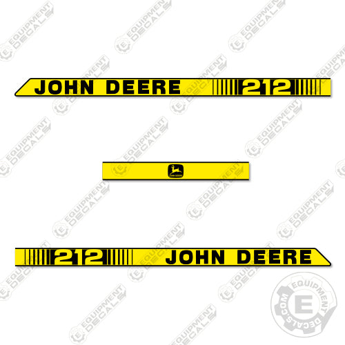 Fits John Deere 212 Decal Kit Riding Mower