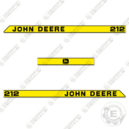 Fits John Deere 212 Decal Kit Riding Mower (OLDER)