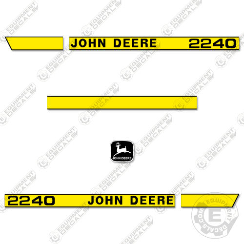 Fits John Deere 2240 Riding Mower Decal Kit