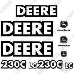Fits John Deere 230C LC Excavator Decal Kit