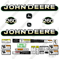 Fits John Deere 260 Skid Steer Decal Kit