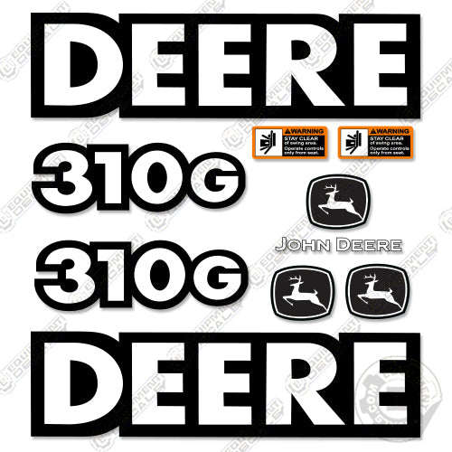 Fits John Deere 310G Backhoe Decal Kit