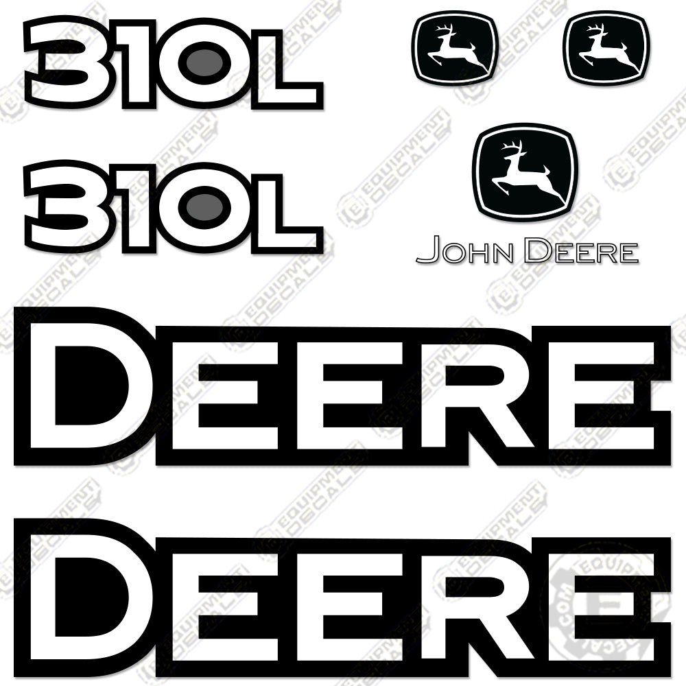 Fits John Deere 310L Backhoe Decal Kit