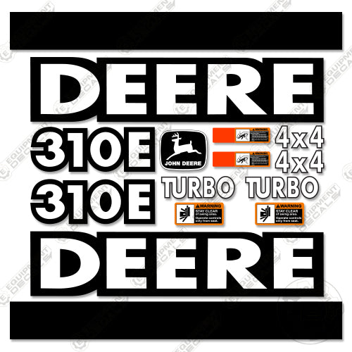Fits John Deere 310E Decal Kit Backhoe Loader – Equipment Decals