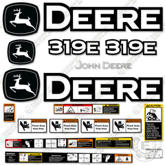 Fits John Deere 319 E Skid Steer Equipment Decals - Warning Decal Kit
