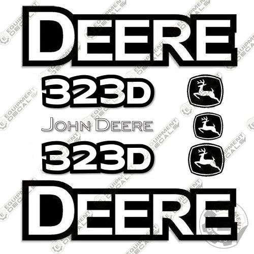 Fits John Deere 323D Decal Kit Skid Steer