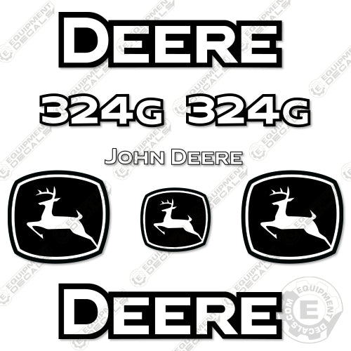 Fits John Deere 324G Skid Steer Loader Decal Kit Equipment Decals