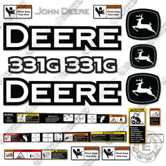 Fits John Deere 331 G Skid Steer Loader Decals - Warning Decal Kit