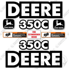Fits John Deere 350C Decal Kit Articulated Dump Truck