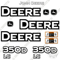 Fits John Deere 350DLC Decal Kit Excavator