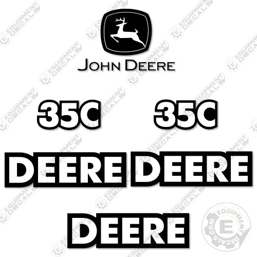 Fits John Deere 35C Decal Kit Mini Excavator