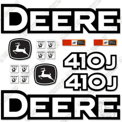 Fits Deere 410J Decal Kit Backhoe