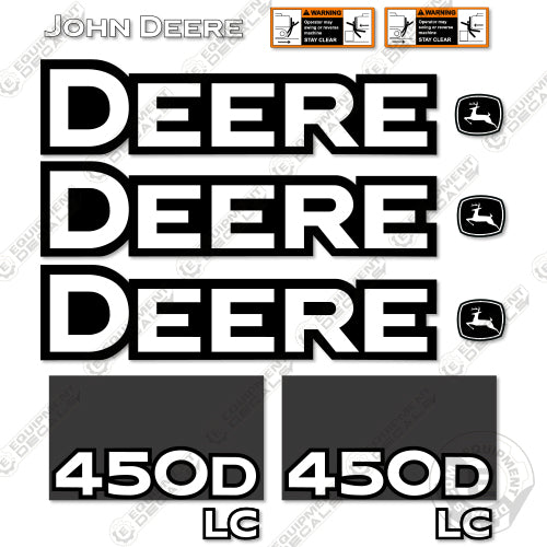 Fits John Deere 450d Lc Decal Kit Excavator Custom Kit Equipment Decals 