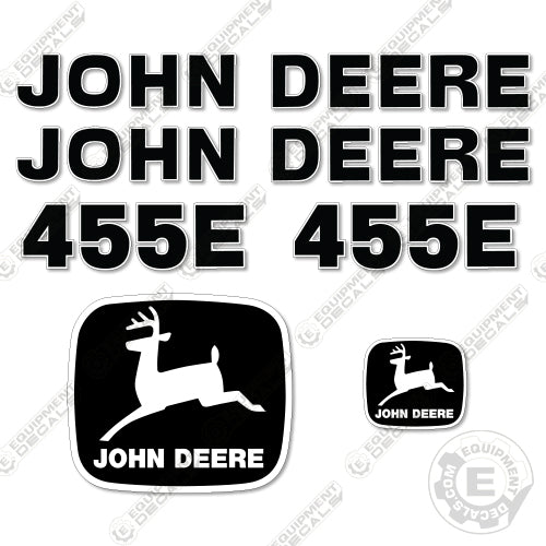 Fits John Deere 455E Decal Kit Crawler Loader
