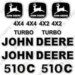 Fits John Deere 510C Decal Kit Backhoe Loader