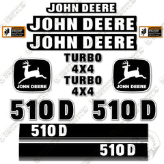 Fits John Deere 510D Decal Kit Backhoe Loader