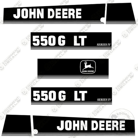 Fits John Deere 550G LT Series 4 Decal Kit Crawler Tractor Dozer