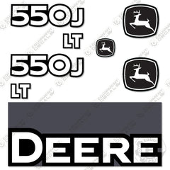 Fits John Deere 550J LT Decal Kit Dozer Crawler