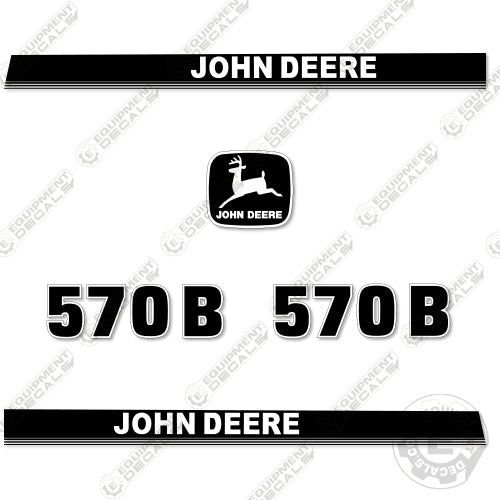 Fits John Deere 570B Motor Grader Decal Kit - Scraper