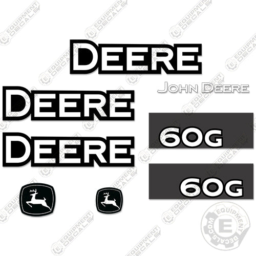 Fits John Deere 60G Excavator Decal Kit