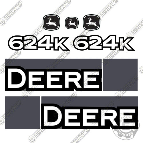 Fits John Deere 624K Decal Kit Wheel Loader – Equipment Decals
