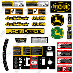 Fits John Deere 636M Decal Kit Riding Mower