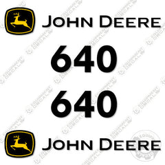 Fits John Deere 640 Decal Kit Hay Rake