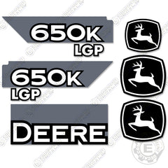 Fits John Deere 650K Dozer Crawler Decal Kit