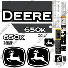 Fits John Deere 650K XLT Decal Kit (New Style) Dozer