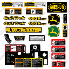 Fits John Deere 652R EFI Decal Kit Riding Mower