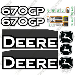 Fits John Deere 670GP Decal Kit Motor Grader (2013) - Scraper