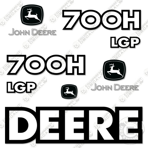 Fits John Deere 700H Decal Kit LGP Dozer