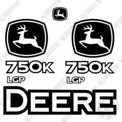 Fits John Deere 750K LGP Dozer Crawler Decal Kit
