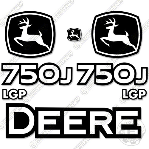 Fits John Deere 750J LGP Dozer Crawler Decal Kit