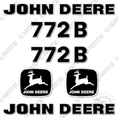 Fits John Deere 772B Motor Grader Decal Kit - Scraper