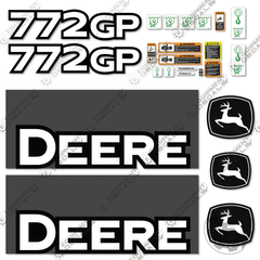 Fits John Deere 772GP Decal Kit Motor Grader (2009 - 2010) - Scraper