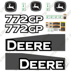 Fits John Deere 772GP Decal Kit Motor Grader (2014-2019) - Scraper