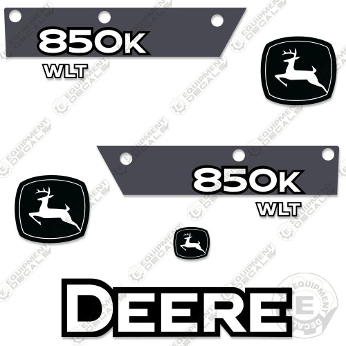 Fits John Deere 850K WLT Dozer Decal Kit - Newer Style