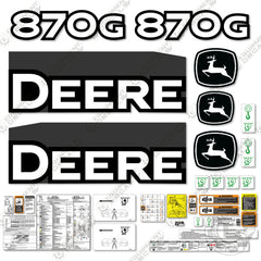 Fits John Deere 870G Decal Kit Motor Grader (2013) - Scraper