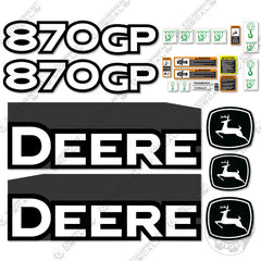 Fits John Deere 870GP Decal Kit Motor Grader (2013) - Scraper
