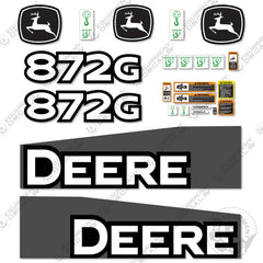Fits John Deere 872G Decal Kit Motor Grader (2014-2019) - Scraper